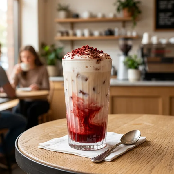 Red Velvet Latte Iced